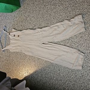 Long pants romper with pockets